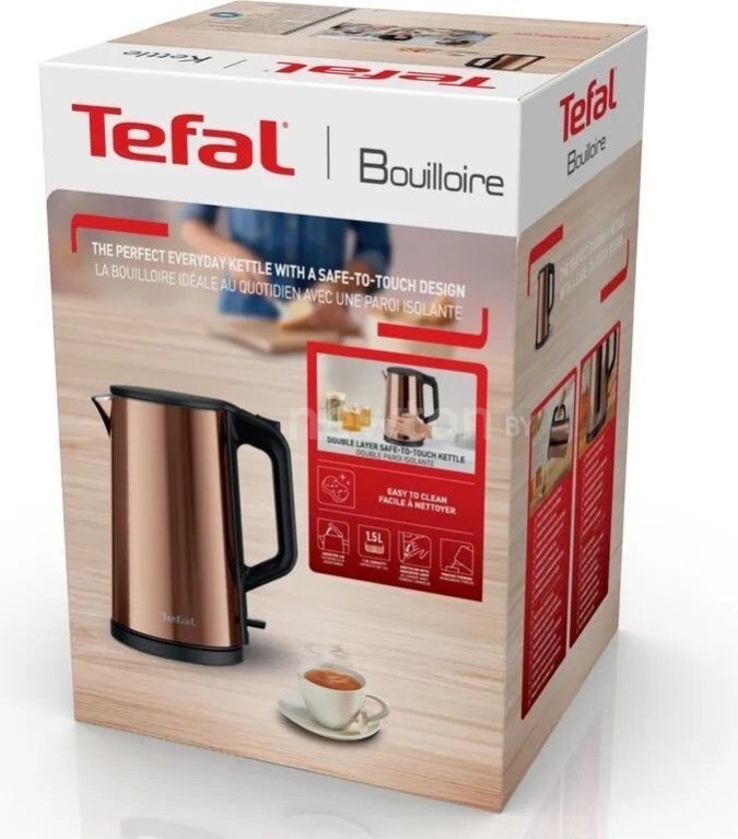 TEFAL | Kettle | KI583C10 | Electric | 2000 W | 1.5 L | Stainless Steel | 360° rotational base | Gold - Image 3