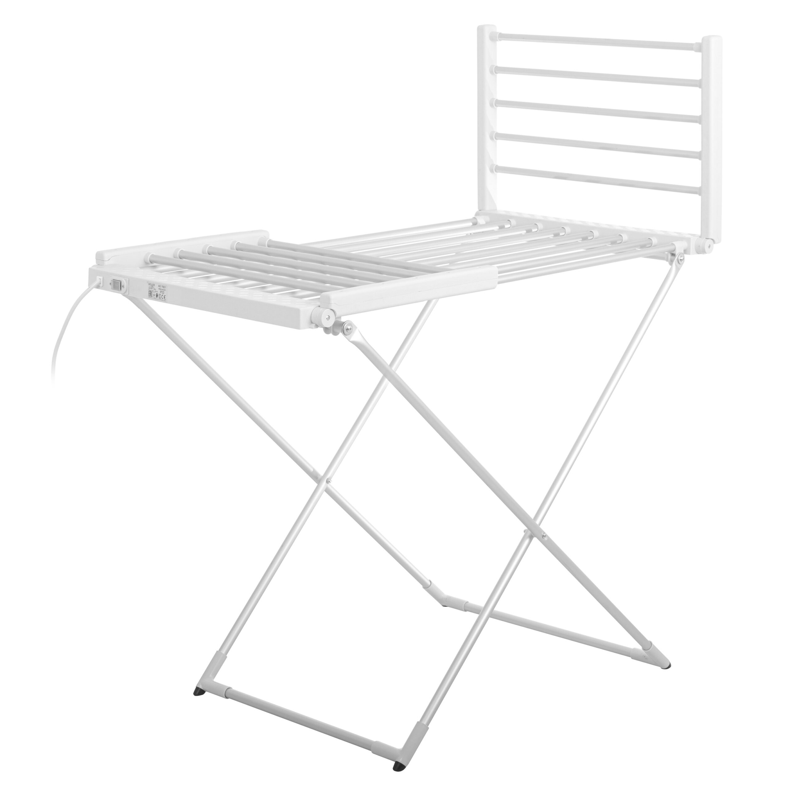 Adler | Foldable electric clothes drying rack | AD 7821 | 220 W | Silver/White - Image 4