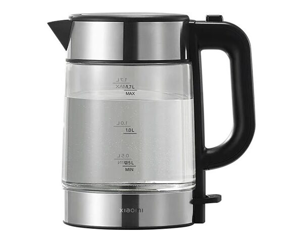 Xiaomi | Electric Glass Kettle EU | Electric | 2200 W | 1.7 L | Glass | 360° rotational base | Black/Stainless Steel