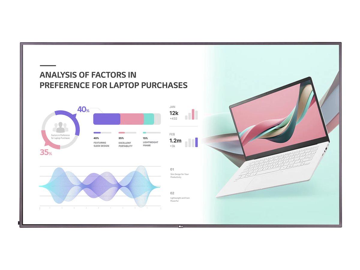 LG | 98UH5J-H.AEU | 98 " | Landscape/Portrait | 24/7 | WebOS | 500 cd/m² | 8 ms | 178 ° | 178 ° - Image 2