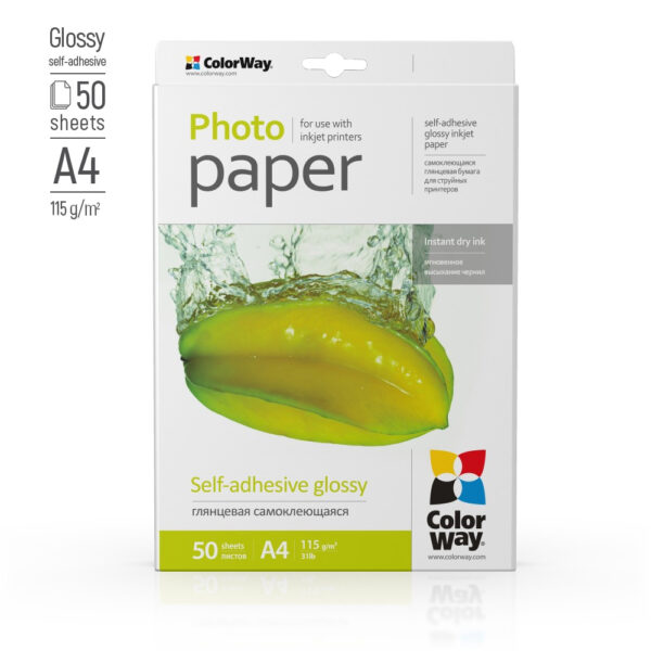 Self-adhesive Photo Paper | 115-80 g/m² | A4 | Glossy