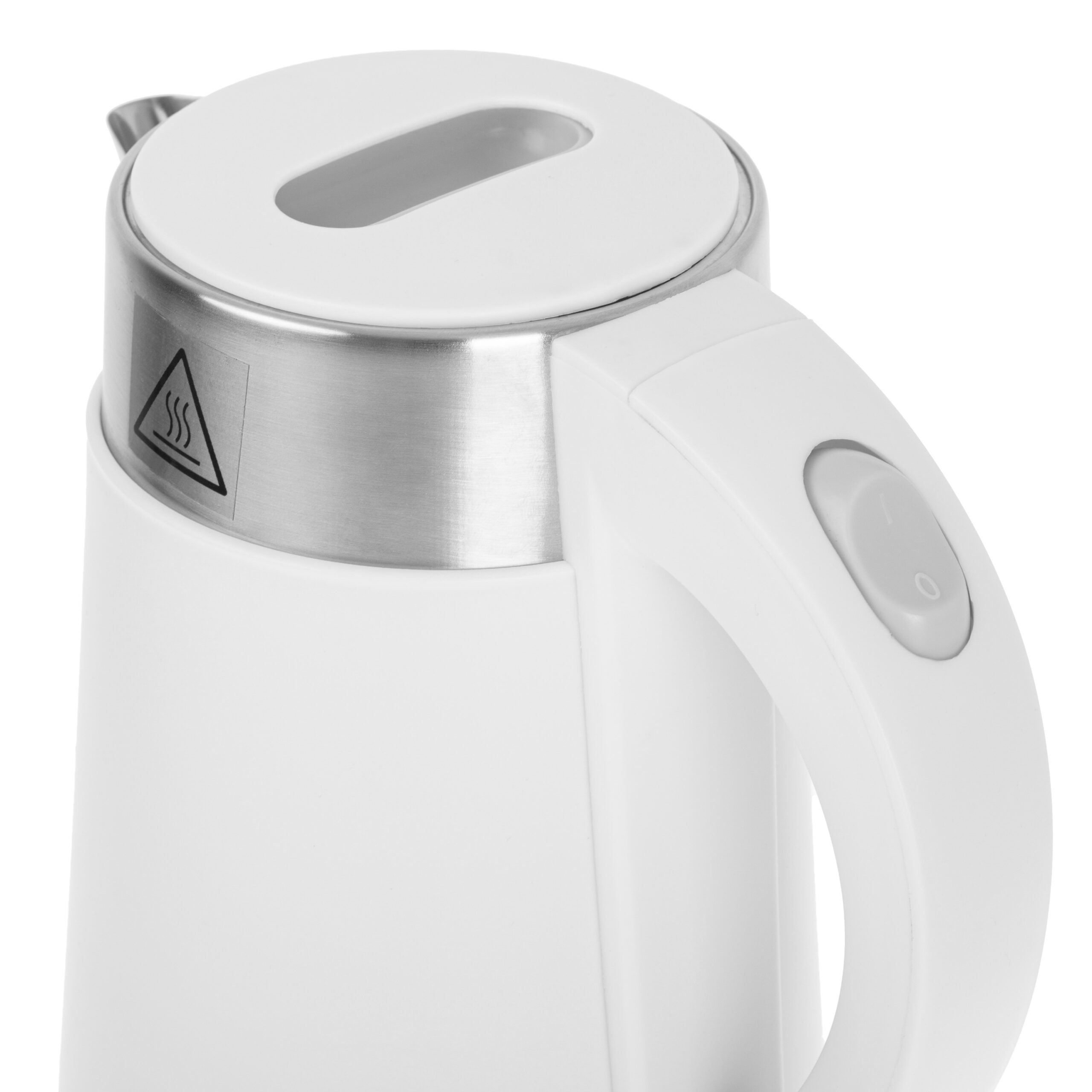 Adler | Kettle | AD 1372 | Electric | 800 W | 0.6 L | Plastic/Stainless steel | 360° rotational base | White - Image 6