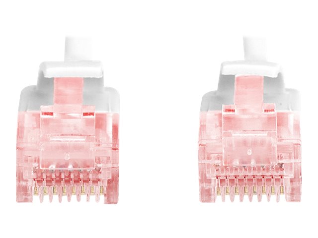 CAT 6 U-UTP Slim patch cord | Patch cord | Transparent red coloured connector for easy identification of Category 6 (250 MHz). Inner conductors: Copper (Cu) | Grey | 2 m | Modular RJ45 (8/8) plug - Image 5