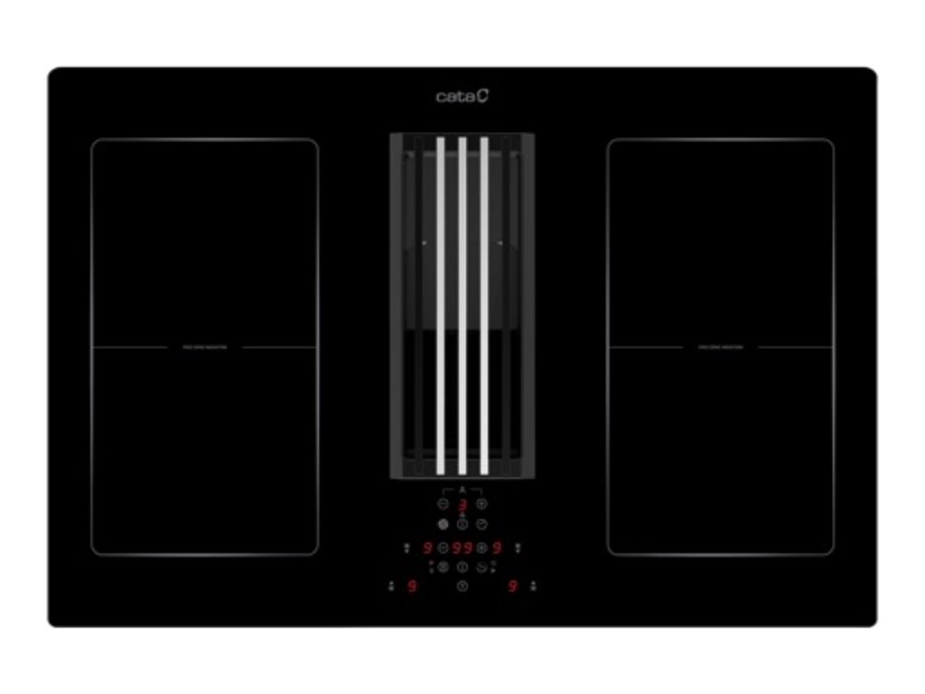 CATA | IAS 770 | Induction hob with built-in hood | Number of burners/cooking zones 4 | Touch | Timer | Black - Image 2