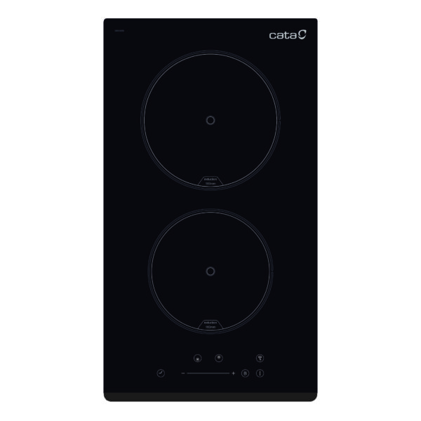 CATA | Hob | IB 302 BK/A | Induction | Number of burners/cooking zones 2 | Slider | Timer | Black