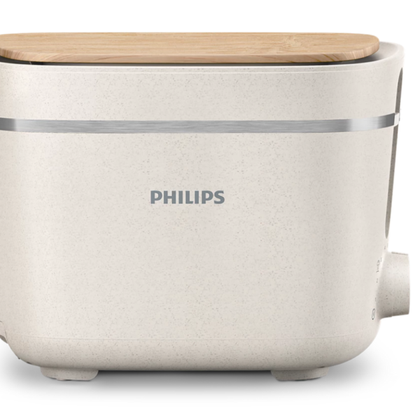 Philips | Toaster | HD2640/10 Eco Conscious Edition | Power 830 W | Number of slots 2 | Housing material 100% Bio-based plastic | Silk White Matt