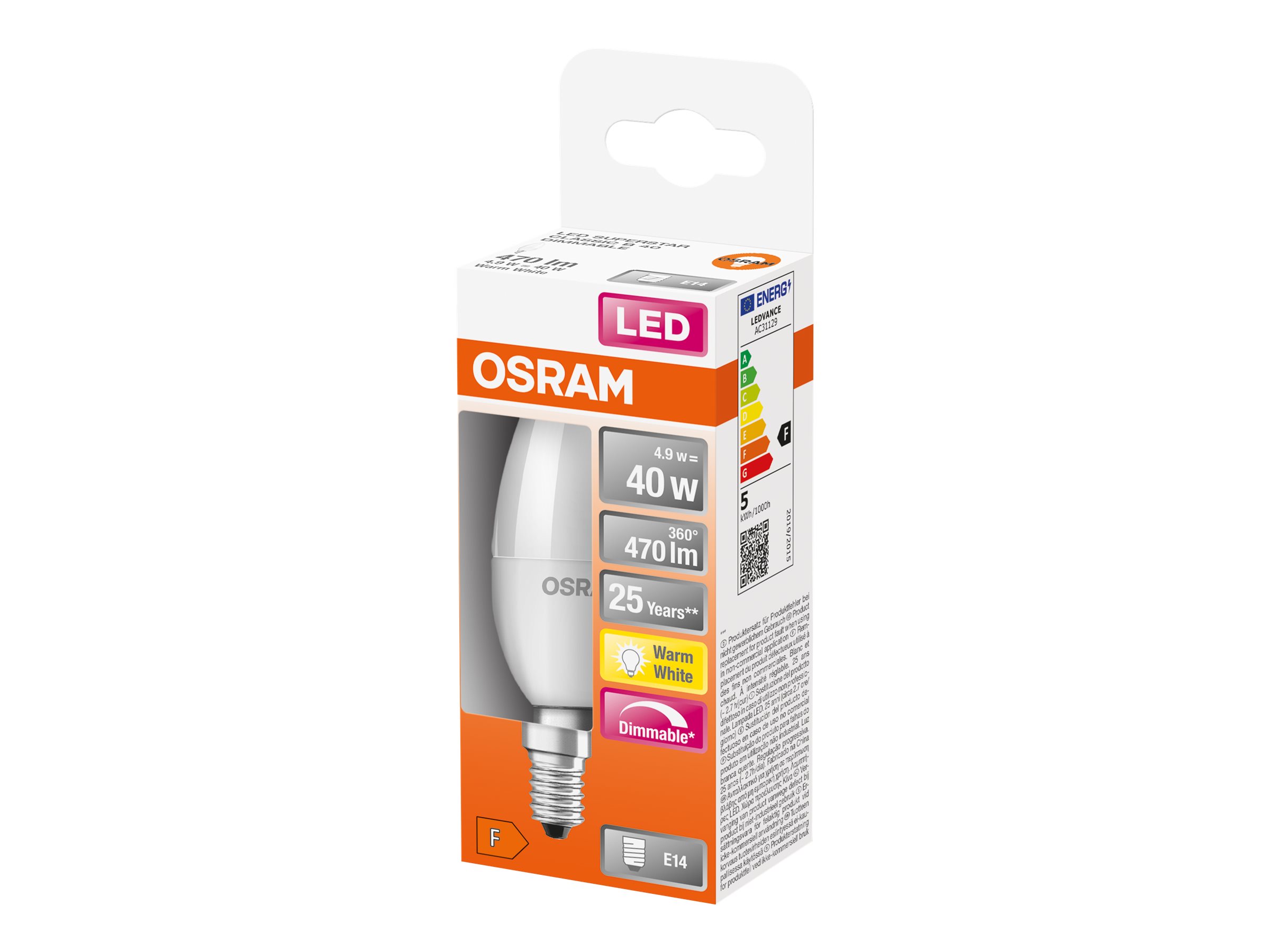 Parathom Classic LED | E14 | 4.9 W | Warm White - Image 7