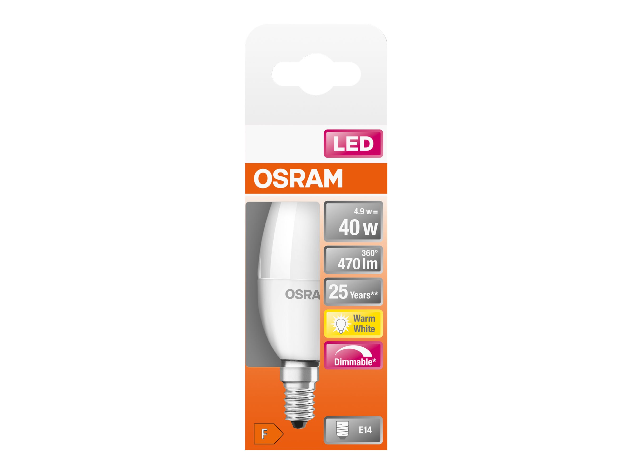 Parathom Classic LED | E14 | 4.9 W | Warm White - Image 8