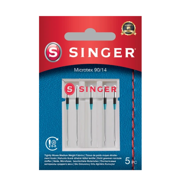 Singer | NEEDLE, Microtex 90/14, 5 pcs