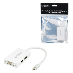 Logilink | CV0045 | White | Mini DisplayPort | DVI/DisplayPort/HDMI