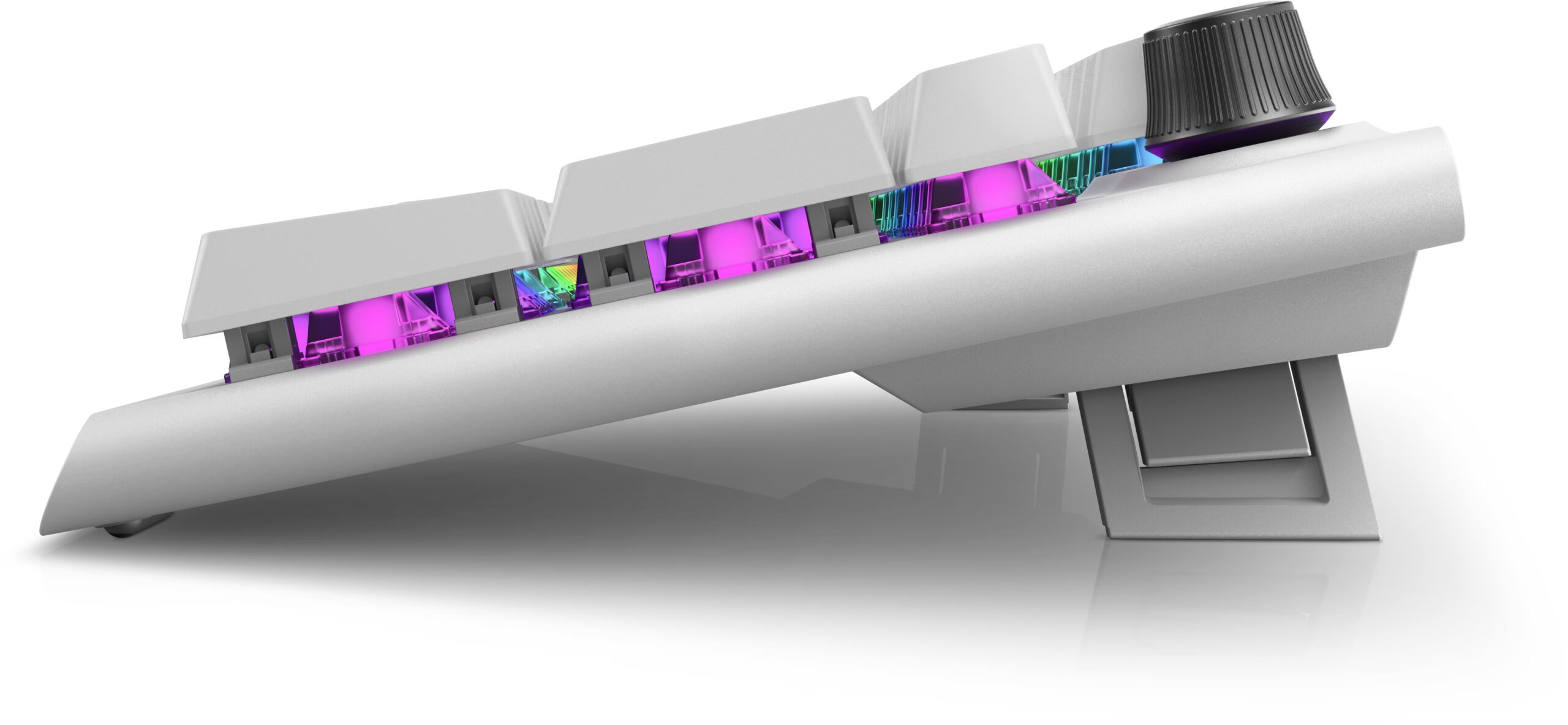 Dell | Alienware Tri-Mode AW920K | Wireless Gaming Keyboard | Wireless | RGB LED light | US | Bluetooth | Lunar Light | Numeric keypad | CHERRY MX Red | Wireless connection - Image 6