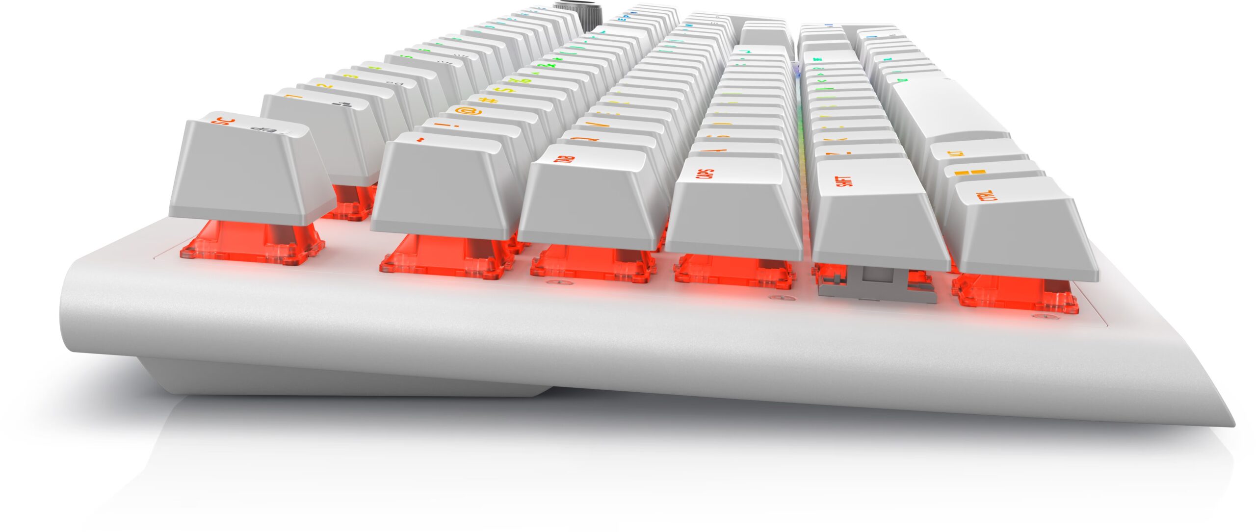 Dell | Alienware Tri-Mode AW920K | Wireless Gaming Keyboard | Wireless | RGB LED light | US | Bluetooth | Lunar Light | Numeric keypad | CHERRY MX Red | Wireless connection - Image 7