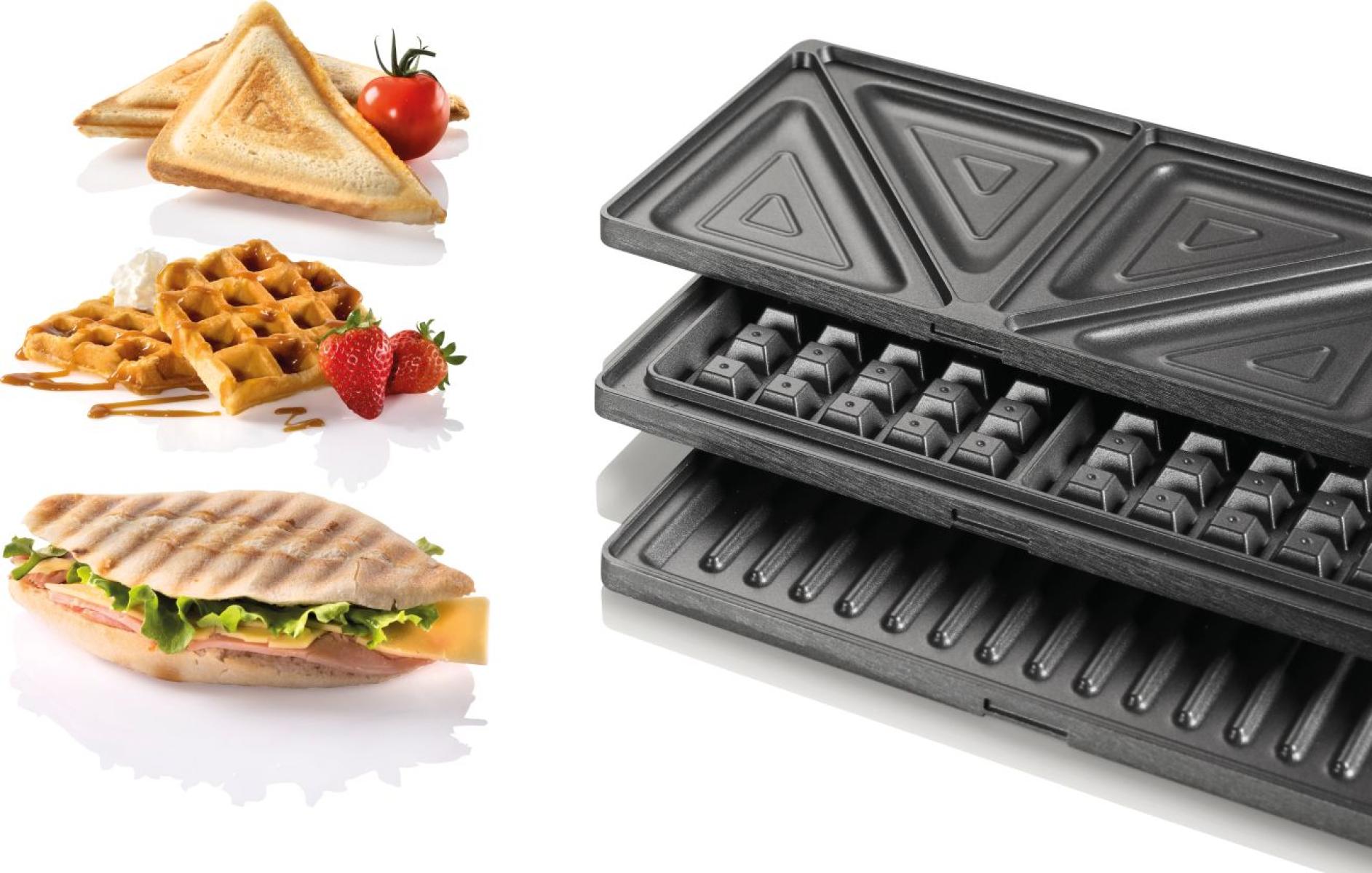 Gorenje | Sandwich maker | SM703GCB | 700 W | Number of plates 3 | Number of pastry 2 | Black - Image 3