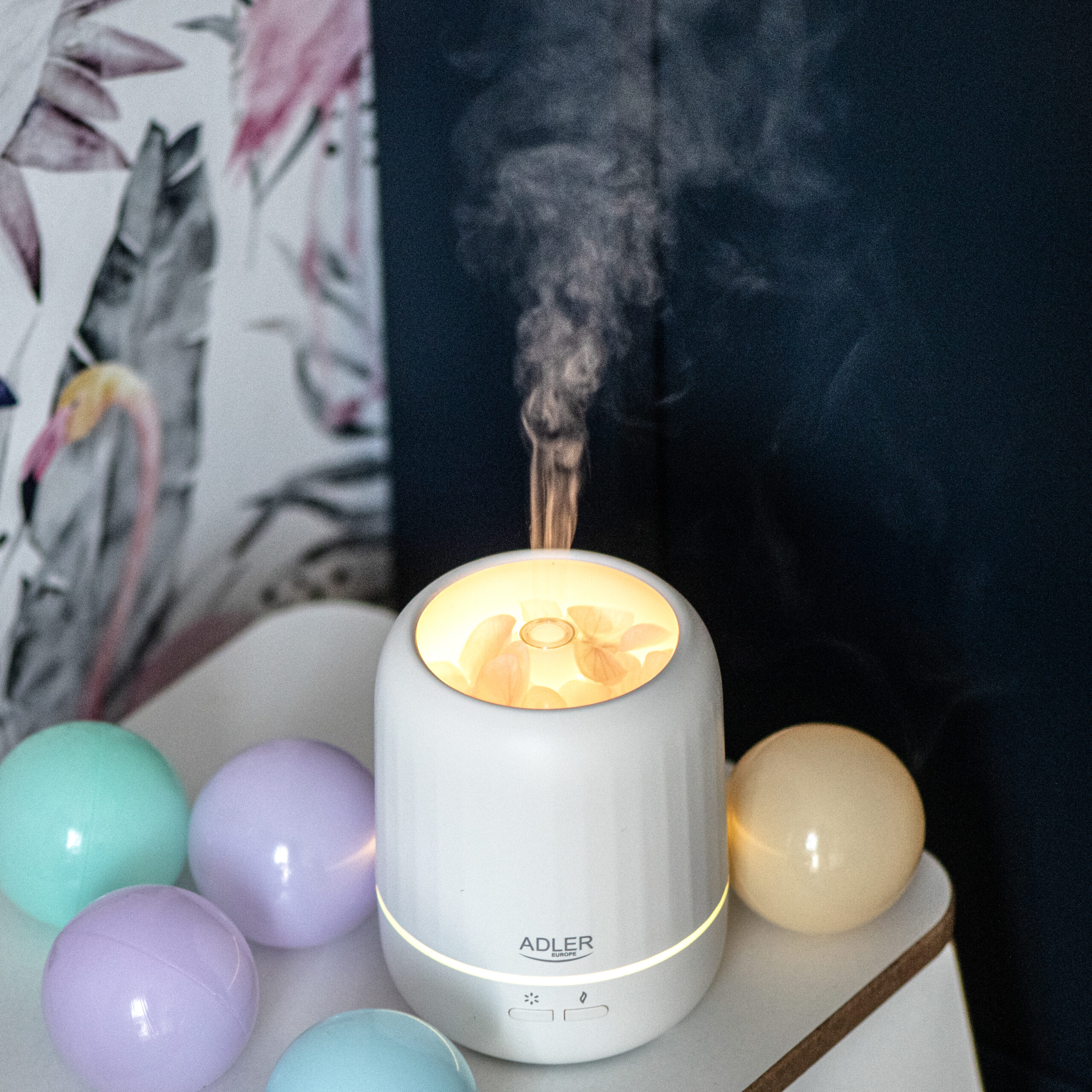 Adler | Ultrasonic aroma diffuser 3in1 | AD 7968 | Ultrasonic | Suitable for rooms up to 25 m² | White - Image 8