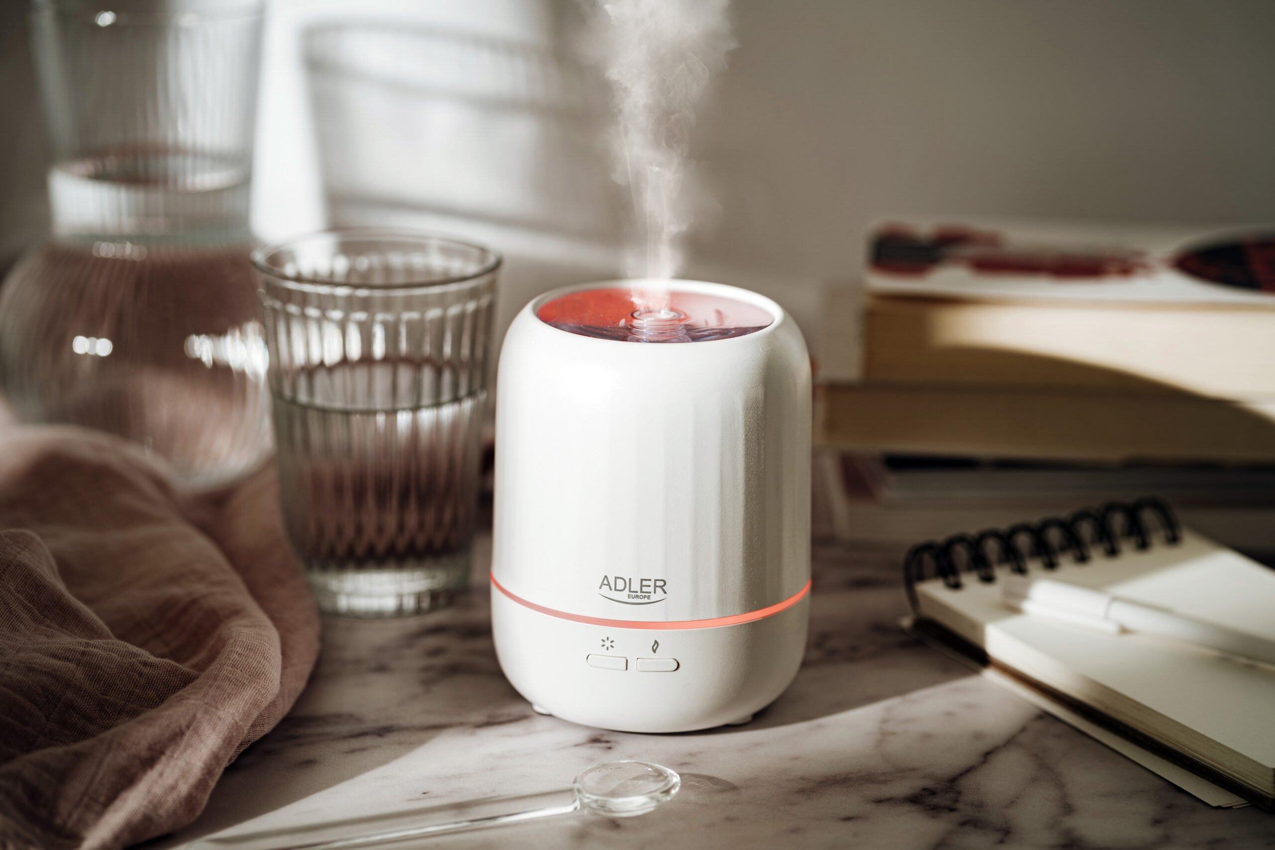 Adler | Ultrasonic aroma diffuser 3in1 | AD 7968 | Ultrasonic | Suitable for rooms up to 25 m² | White - Image 12