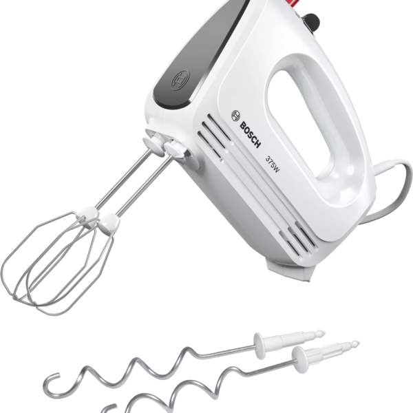 Bosch | Hand Mixer | MFQ22100 CleverMixx | Hand Mixer | 375 W | Number of speeds 4 | Turbo mode | White/Dark Grey