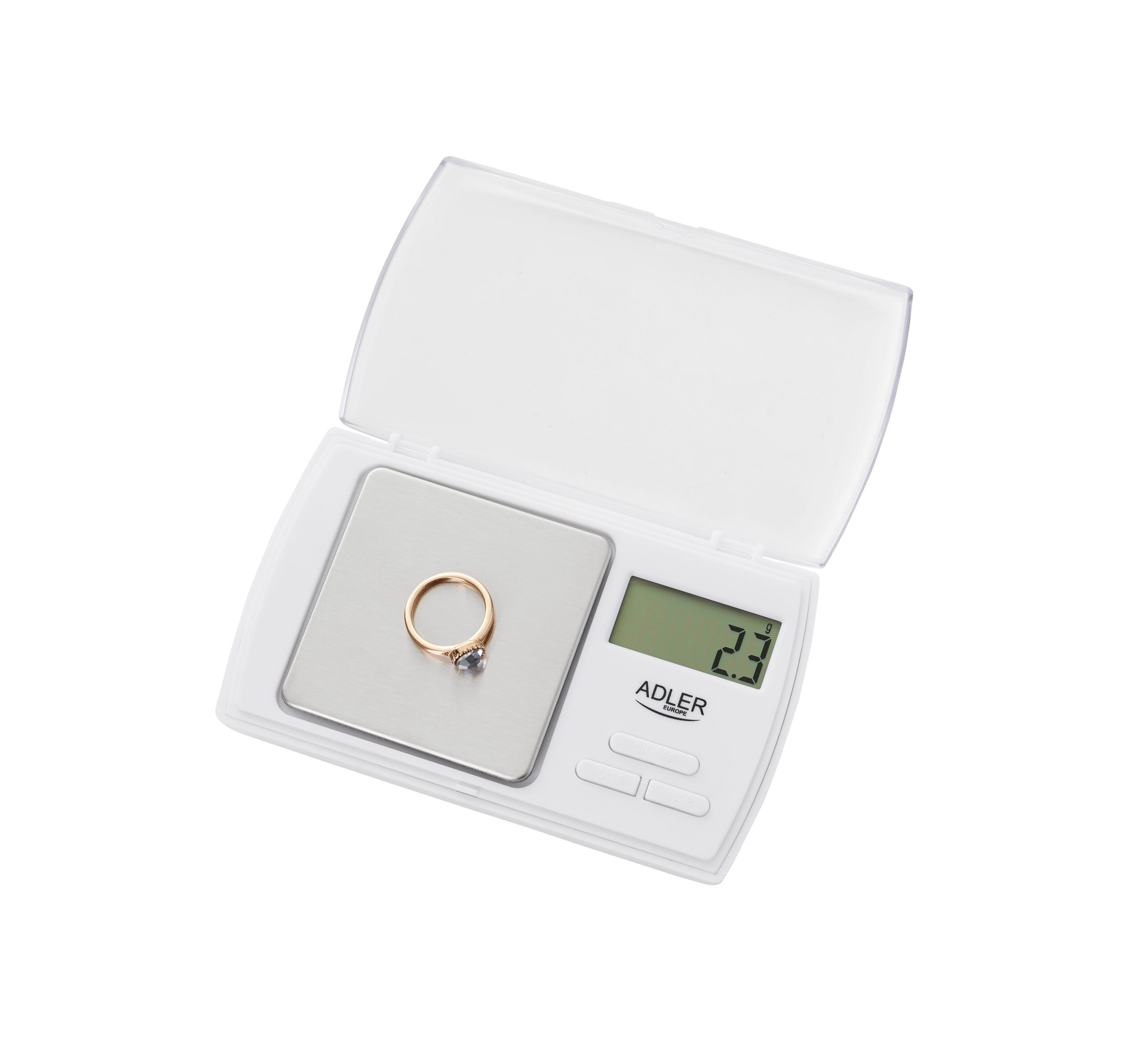 Adler | Precision scale | AD 3161 | Maximum weight (capacity) 0.5 kg | Accuracy 0.01 g | White - Image 2