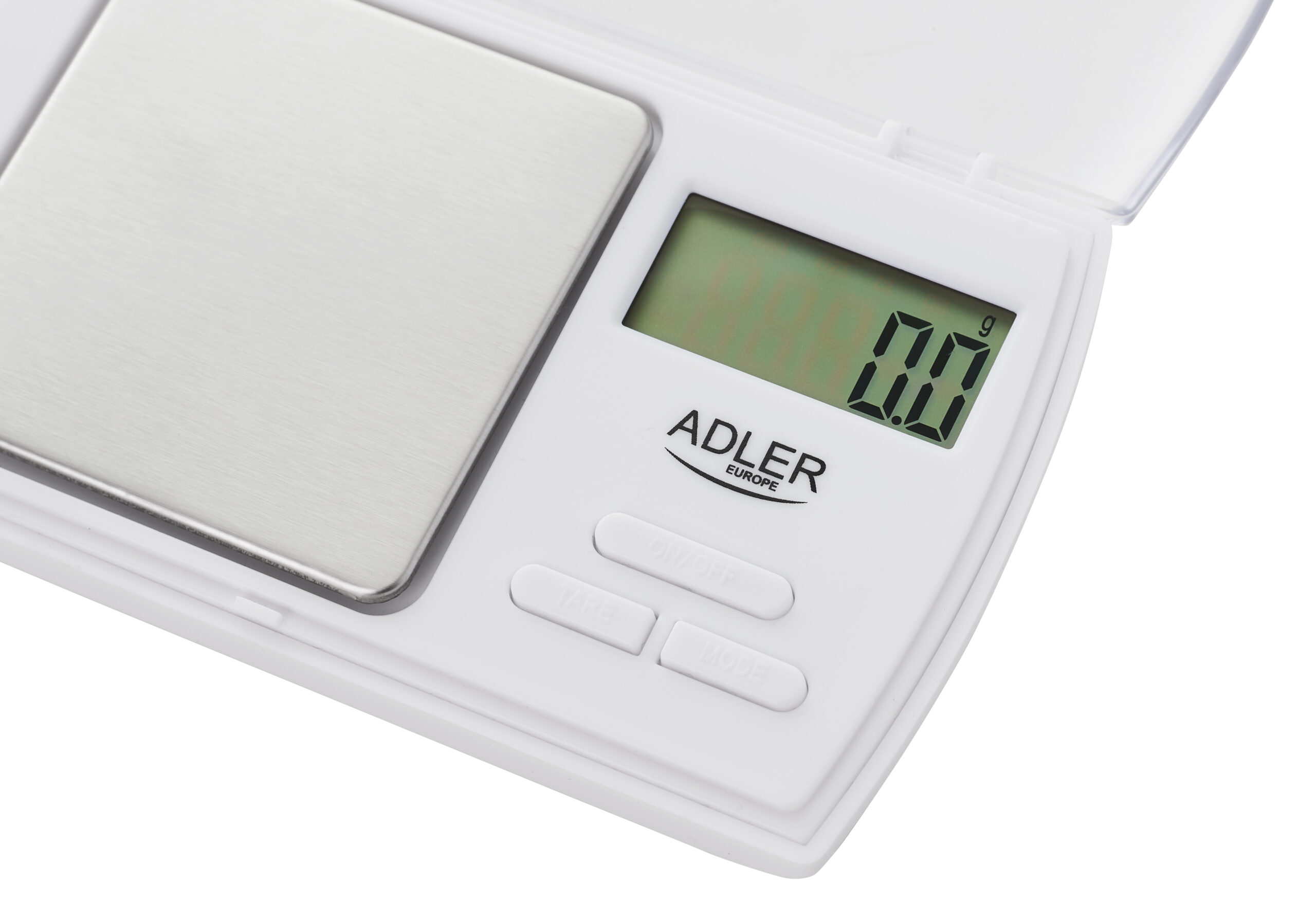 Adler | Precision scale | AD 3161 | Maximum weight (capacity) 0.5 kg | Accuracy 0.01 g | White - Image 3
