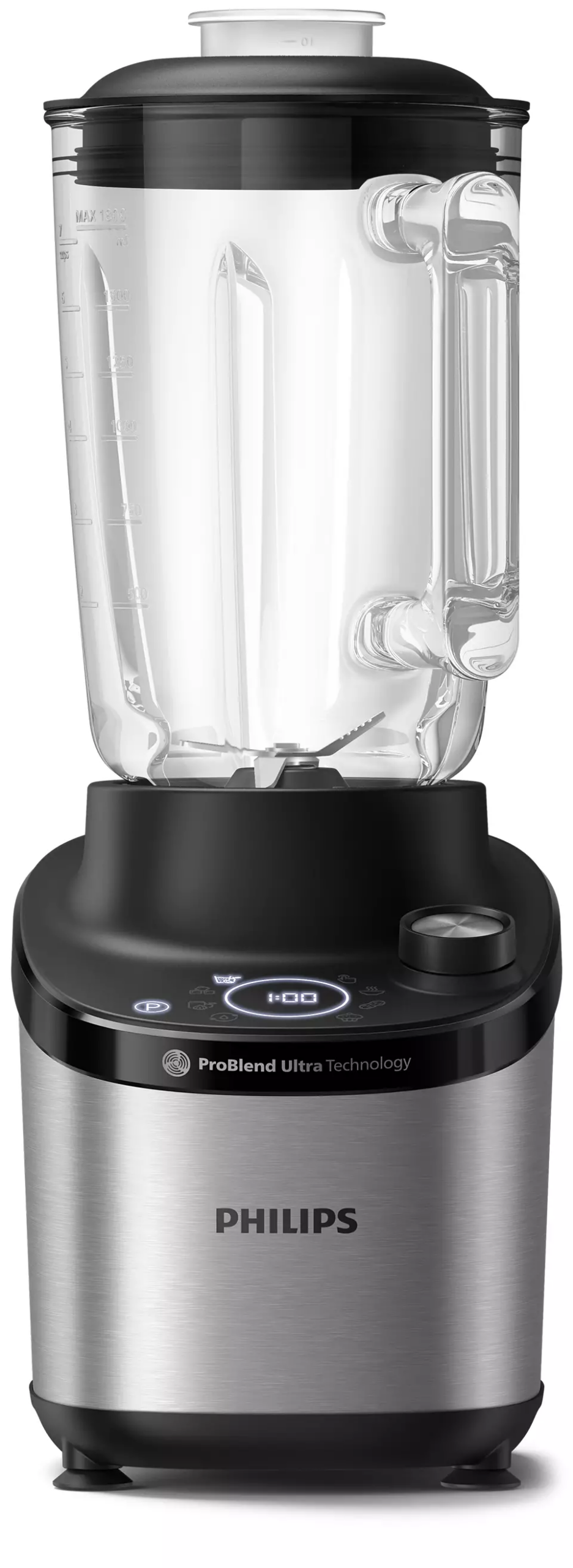 Philips | High Speed Blender | HR3760/10 7000 Series | Tabletop | 1500 W | Jar material Glass | Jar capacity 2 L | Ice crushing | Metal/Black - Image 3