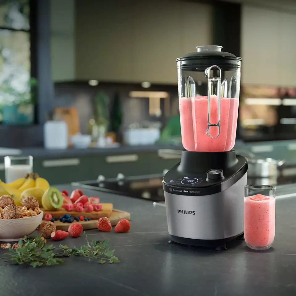 Philips | High Speed Blender | HR3760/10 7000 Series | Tabletop | 1500 W | Jar material Glass | Jar capacity 2 L | Ice crushing | Metal/Black - Image 9