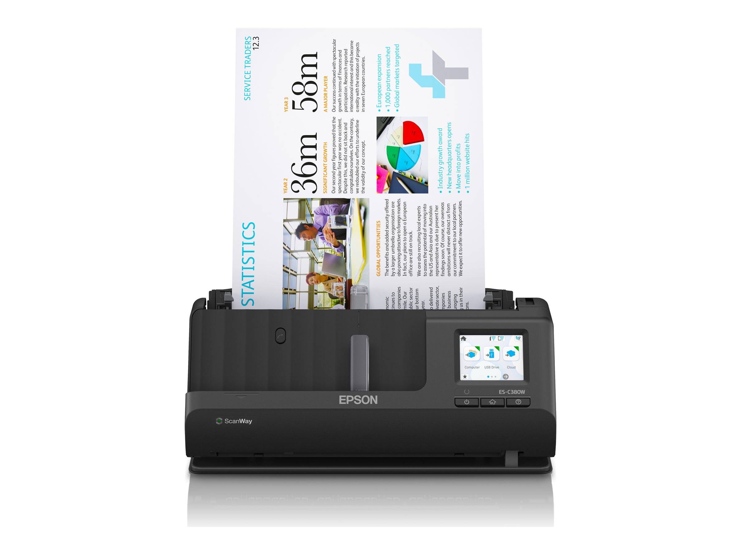 Epson | Compact network scanner | ES-C380W | Sheetfed | Wireless - Image 7