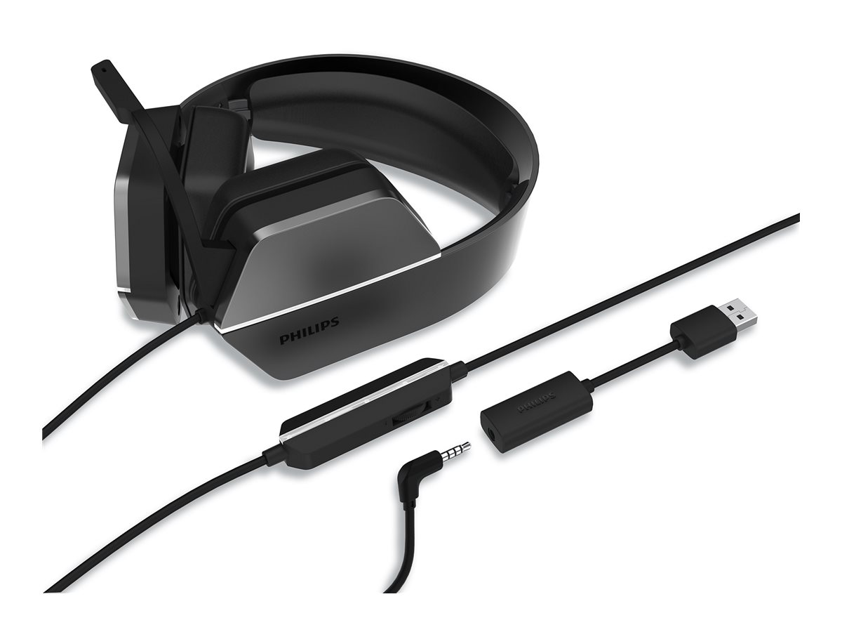 Philips | 4000 Series Gaming Headset | TAG4106BK/00 | Wired | Gaming Headset | On-Ear - Image 2