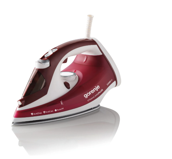 Gorenje | Steam Iron | SIH2200RBC | Steam Iron | 2200 W | Water tank capacity 280 ml | Continuous steam 30 g/min | Red/White