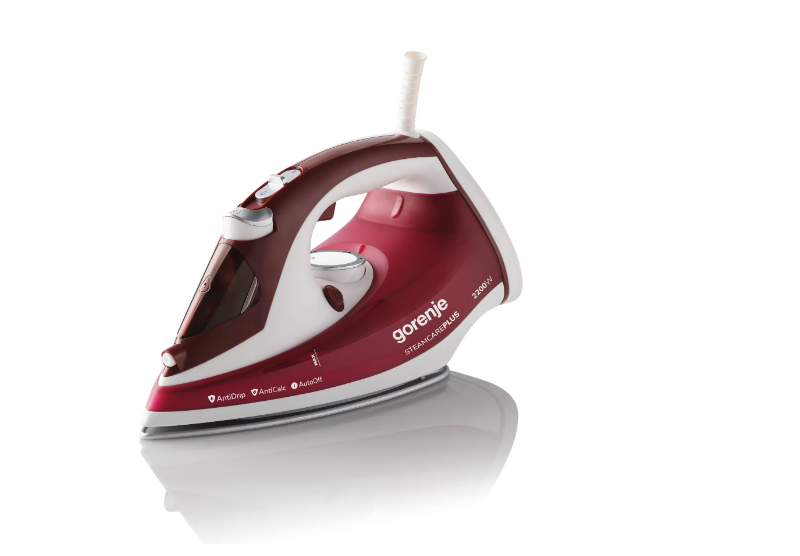 Gorenje | Steam Iron | SIH2200RBC | Steam Iron | 2200 W | Water tank capacity 280 ml | Continuous steam 30 g/min | Red/White