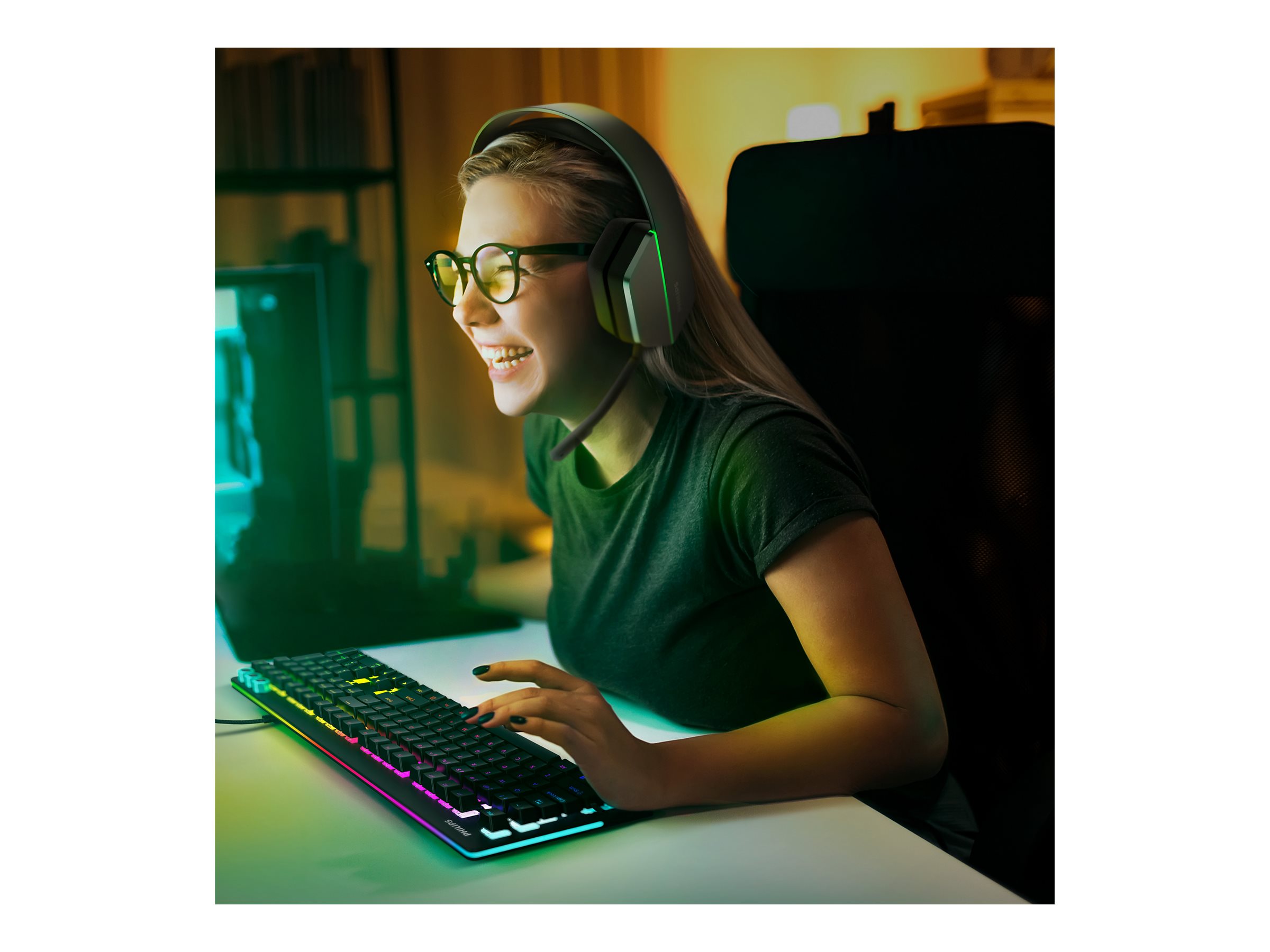 Philips | 5000 Series Gaming Headset | TAG5106BK/00 | Wireless/Wired | Gaming Headset | On-Ear | Noise canceling | Wireless - Image 10