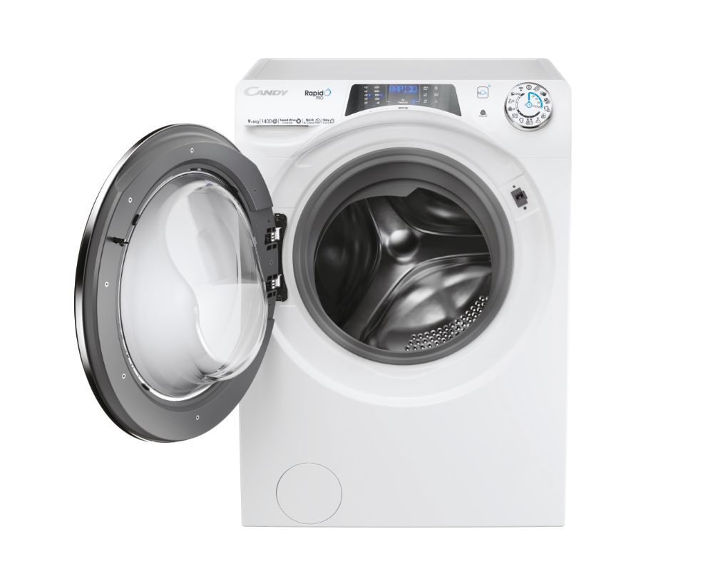Candy | Washing Machine with Dryer | RPW4966BWMBC/1-S | Energy efficiency class A/D | Front loading | Washing capacity 9 kg | 1400 RPM | Depth 58 cm | Width 60 cm | Display | LED | Drying system | Drying capacity 6 kg | Steam function | Wi-Fi | White - Image 2