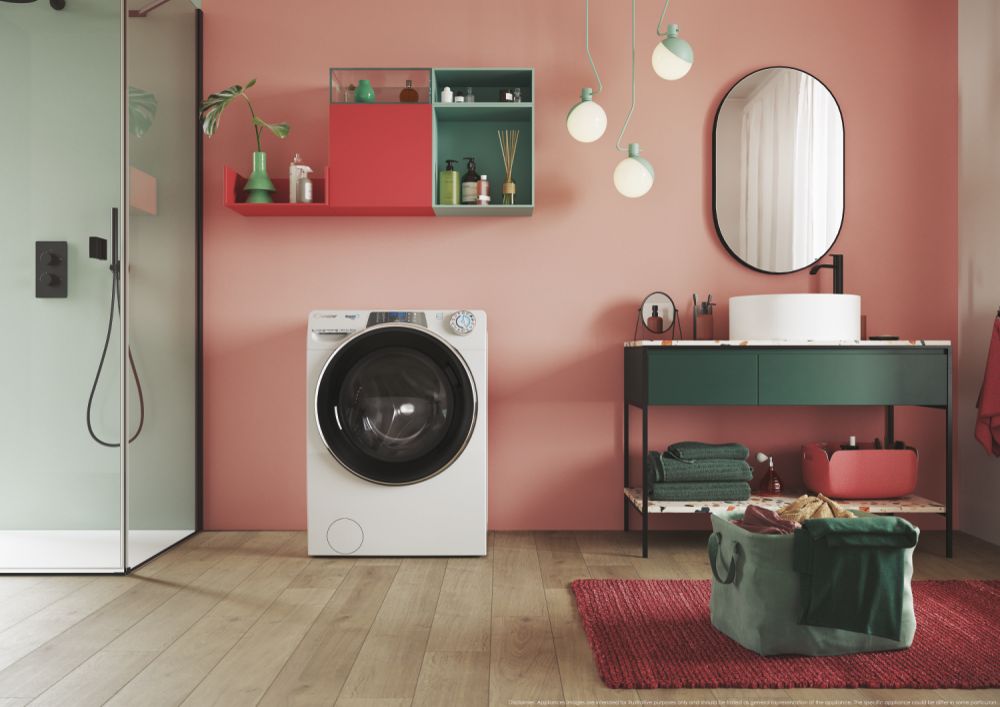 Candy | Washing Machine with Dryer | RPW4966BWMBC/1-S | Energy efficiency class A/D | Front loading | Washing capacity 9 kg | 1400 RPM | Depth 58 cm | Width 60 cm | Display | LED | Drying system | Drying capacity 6 kg | Steam function | Wi-Fi | White - Image 7