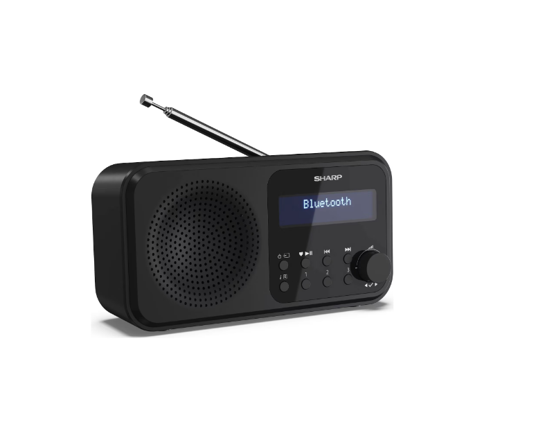 Sharp DR-P420(BK) Tokyo Portable Digital Radio, FM/DAB/DAB+, Bluetooth 5.0, USB or Battery Powered, Midnight Black | Sharp | Tokyo Portable Digital Radio | DR-P420(BK) | Bluetooth | Midnight Black