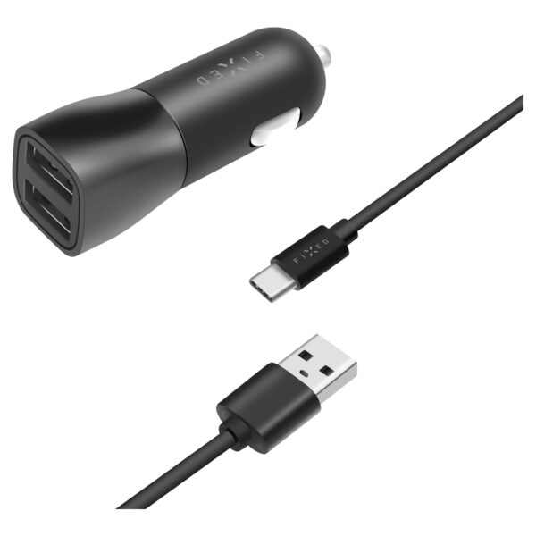 Fixed | Car Charger | Dual USB Cable