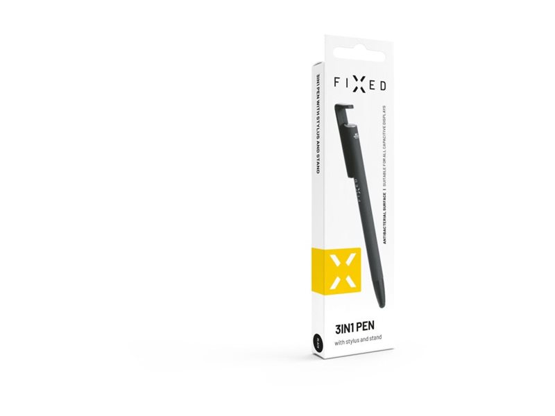 Fixed | Pen With Stylus and Stand | 3 in 1 | Pencil | Stylus for capacitive displays; Stand for phones and tablets | Black - Image 6