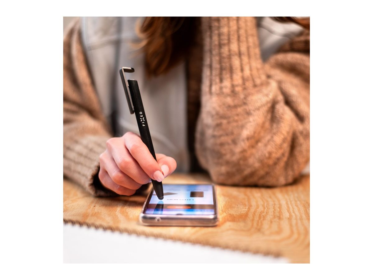 Fixed | Pen With Stylus and Stand | 3 in 1 | Pencil | Stylus for capacitive displays; Stand for phones and tablets | Black - Image 7