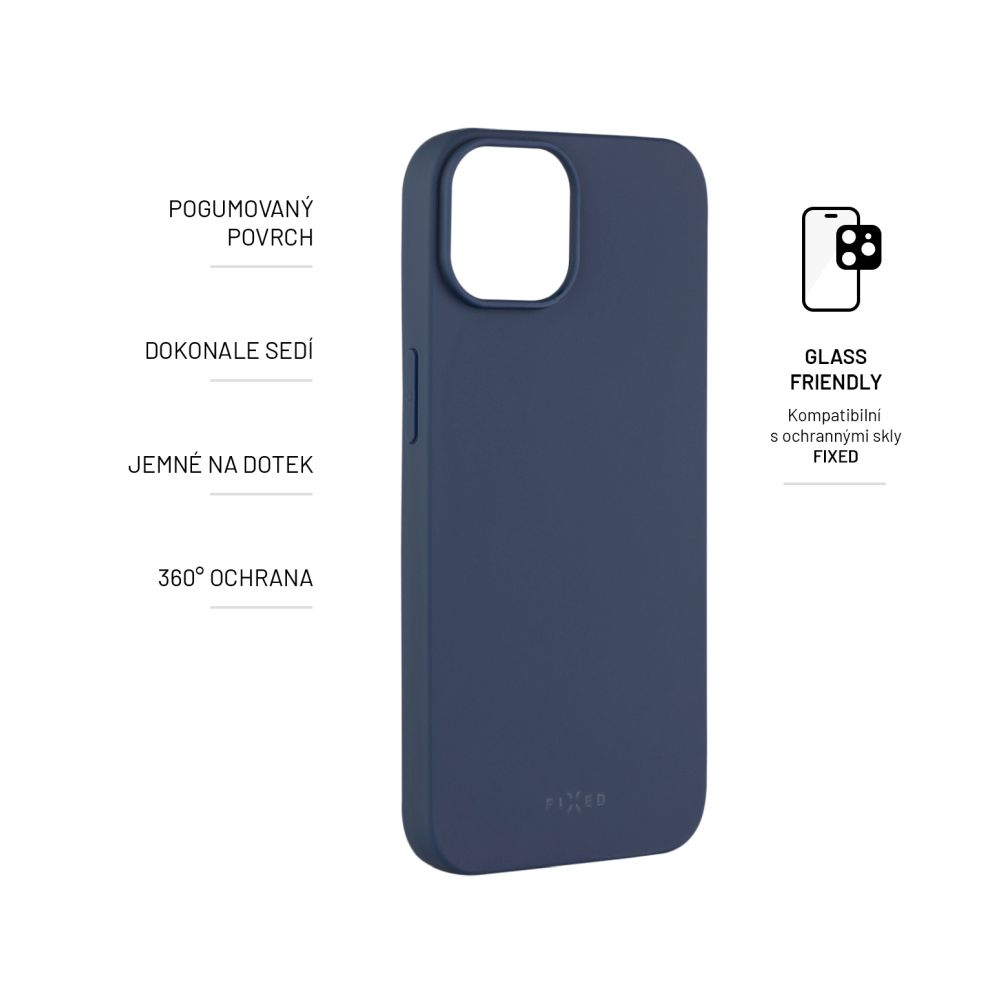 Fixed | Story | Back cover | Apple | iPhone 14 Plus | Rubberized | Blue - Image 4