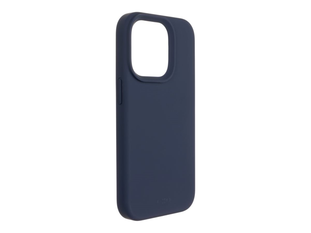 Fixed | MagFlow with MagSafe support | Back cover | Apple | iPhone 14 Pro | Liquid silicon | Blue - Image 2