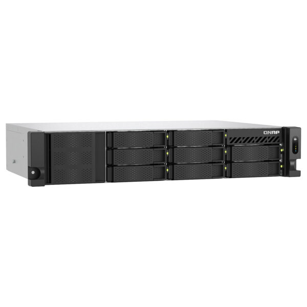 QNAP | 8-Bay Short-Depth Rackmount NAS | TS-855eU-8G | Intel Atom | C5125 8-core | Processor frequency 2.8 GHz | 8 GB