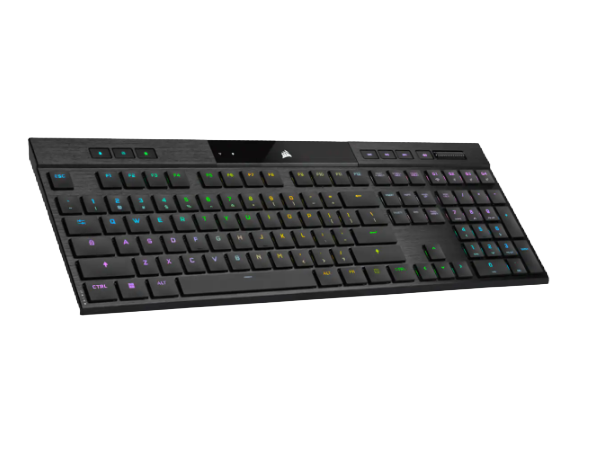 Corsair | Gaming Keyboard | K100 AIR RGB ULTRA-THIN | Gaming keyboard | Wireless/Wired | RGB LED light | NA | Black | CHERRY MX Ultra Low Profile Tactile | Wireless connection