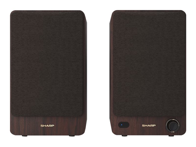 Sharp CP-SS30 Bookshelf Speakers, Brown | Sharp | Speakers | CP-SS30(BR) Bookshelf | 60 W | Bluetooth | Brown | Wireless connection - Image 2