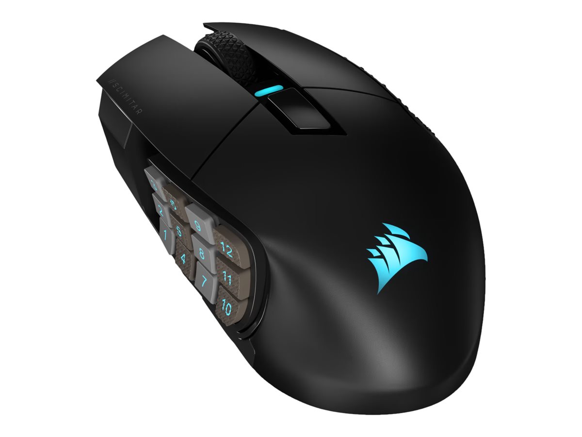 Corsair | Gaming Mouse | SCIMITAR ELITE RGB | Gaming Mouse | Wireless Gaming Mouse | Optical | Black | Yes