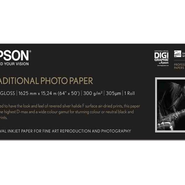 Traditional Photo Paper (64" x 15 m) | C13S045107 | 300 g/m² | Photo Paper