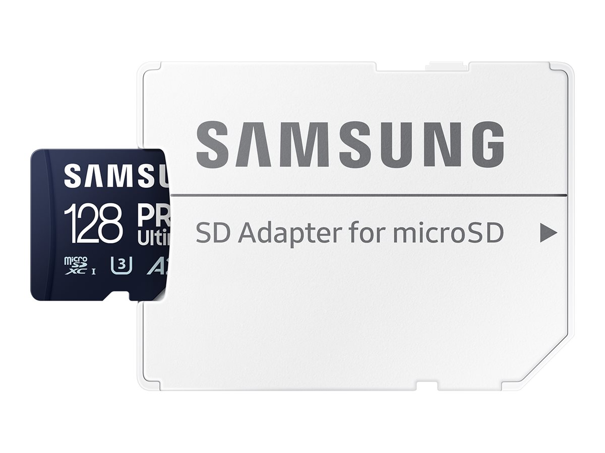 Samsung | MicroSD Card | PRO Ultimate | 128 GB | microSDXC Memory Card | Flash memory class U3, V30, A2 | SD adapter - Image 2