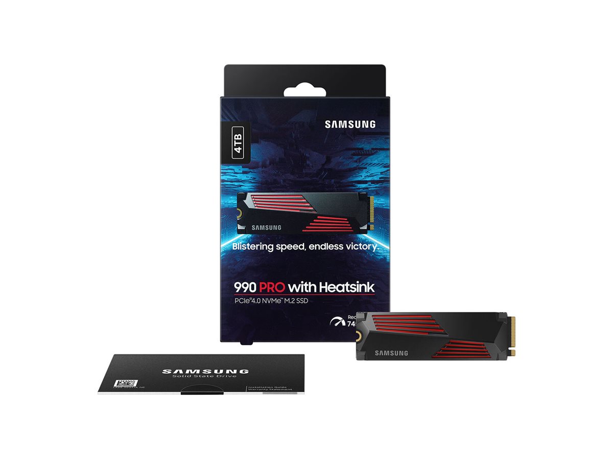 Samsung | 990 PRO with Heatsink | 4000 GB | SSD form factor M.2 2280 | Solid-state drive interface M.2 NVME | Read speed 7450 MB/s | Write speed 6900 MB/s - Image 13