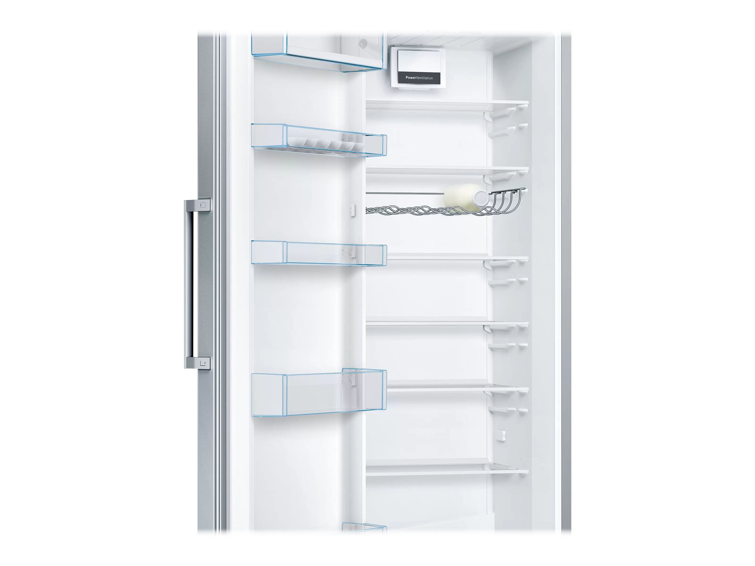 Bosch | Refrigerator | KSV33VLEP | Energy efficiency class E | Free standing | Larder | Height 176 cm | 39 dB | Stainless Steel - Image 6