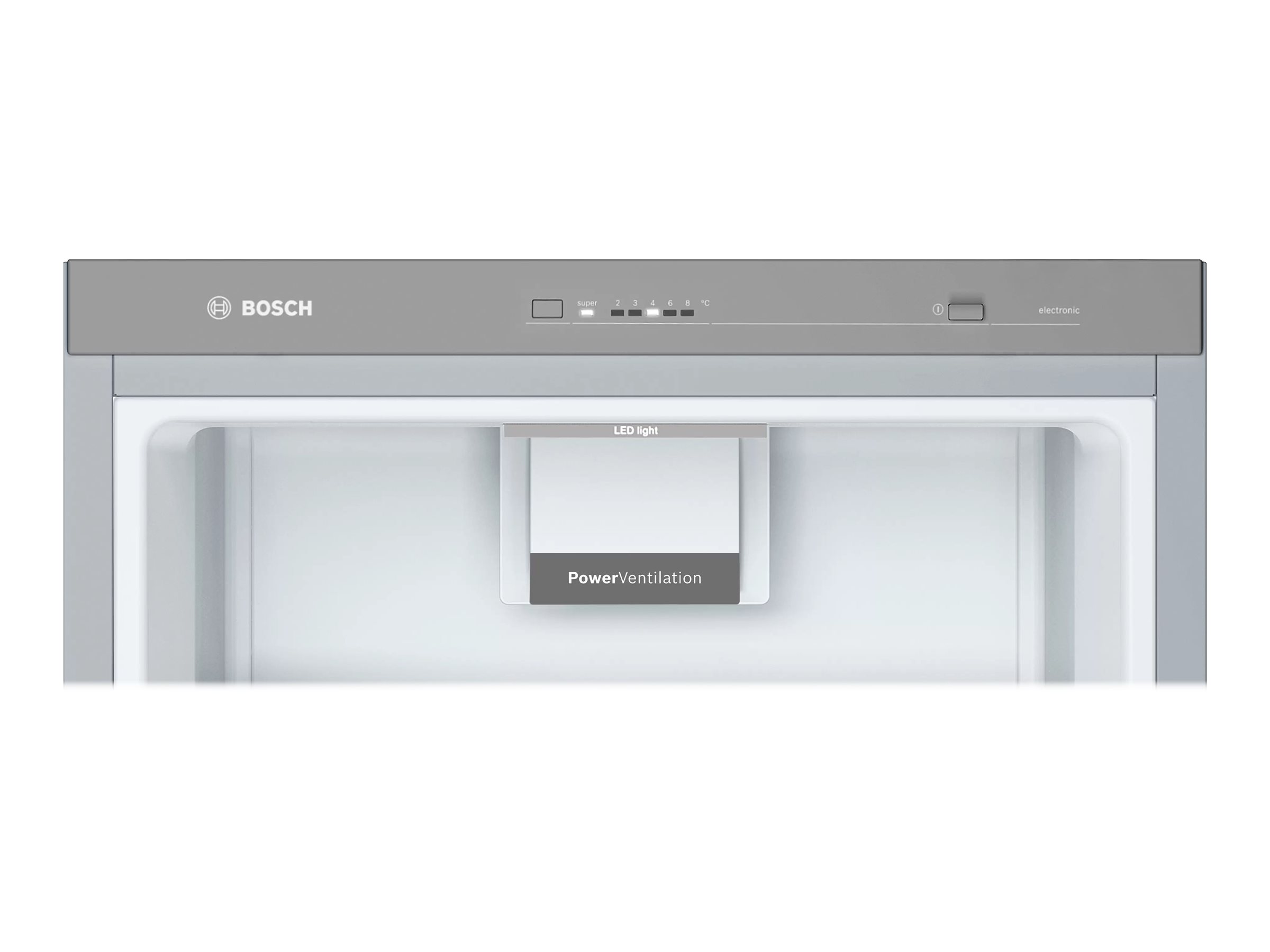 Bosch | Refrigerator | KSV33VLEP | Energy efficiency class E | Free standing | Larder | Height 176 cm | 39 dB | Stainless Steel - Image 10
