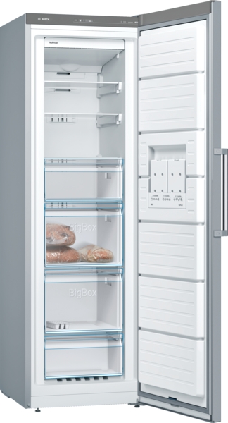 Bosch | Freezer | GSN36VLEP | Energy efficiency class E | Upright | Free standing | Height 186 cm | Total net capacity 242 L | No Frost system | Stainless Steel - Image 3