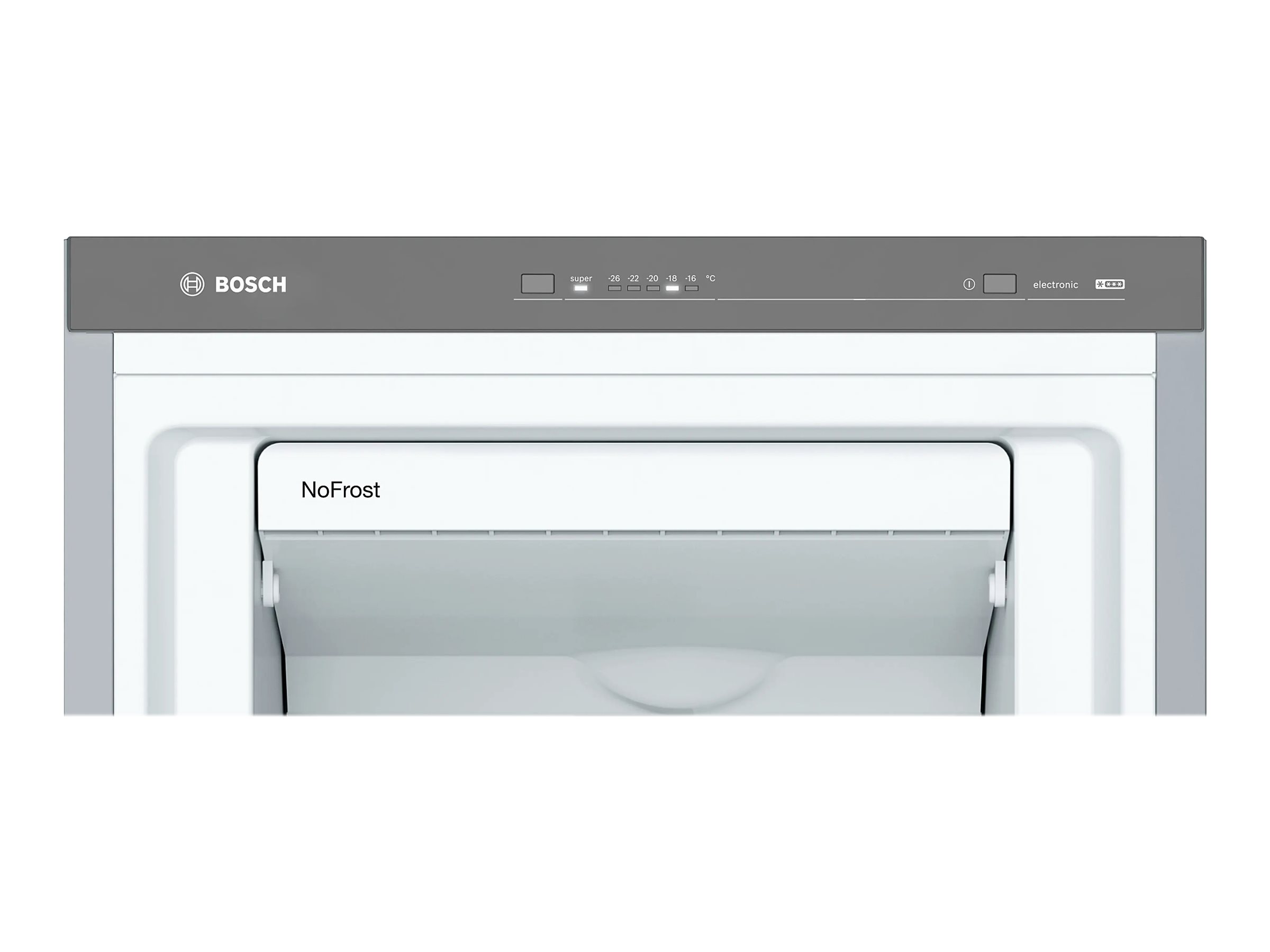 Bosch | Freezer | GSN36VLEP | Energy efficiency class E | Upright | Free standing | Height 186 cm | Total net capacity 242 L | No Frost system | Stainless Steel - Image 6
