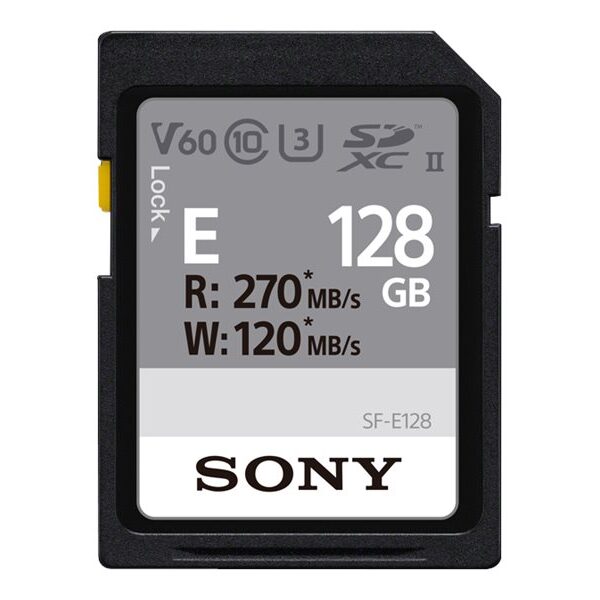 Sony | UHS-II SDXC Memory Card | SF-E | 128 GB | SDXC | Flash memory class 10, U3, V60
