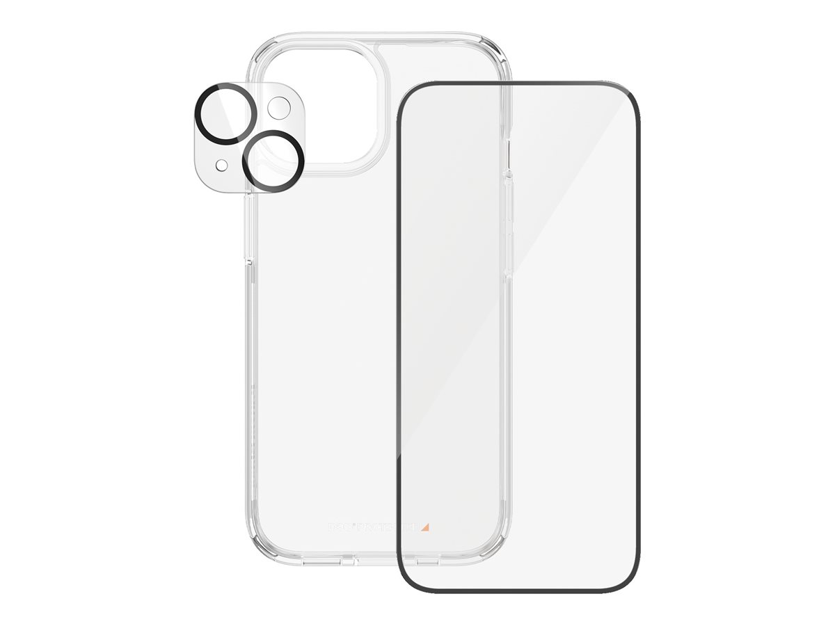 PanzerGlass | Panzerglass 3-in-1 Pack | iPhone | iPhone 15 | Clear | Wireless charging compatible. Scratch and shock resistant | PicturePerfect Camera Lens Protector, a wireless charging compatible HardCase and an Ultra-Wide Fit Screen Protector - Image 2